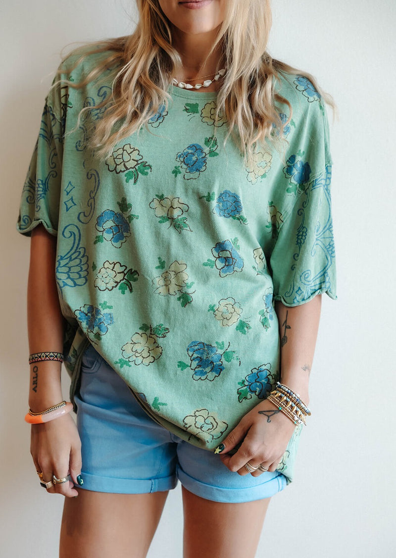 arlo-free-people-nina-printed-boheme-tee-green-combo