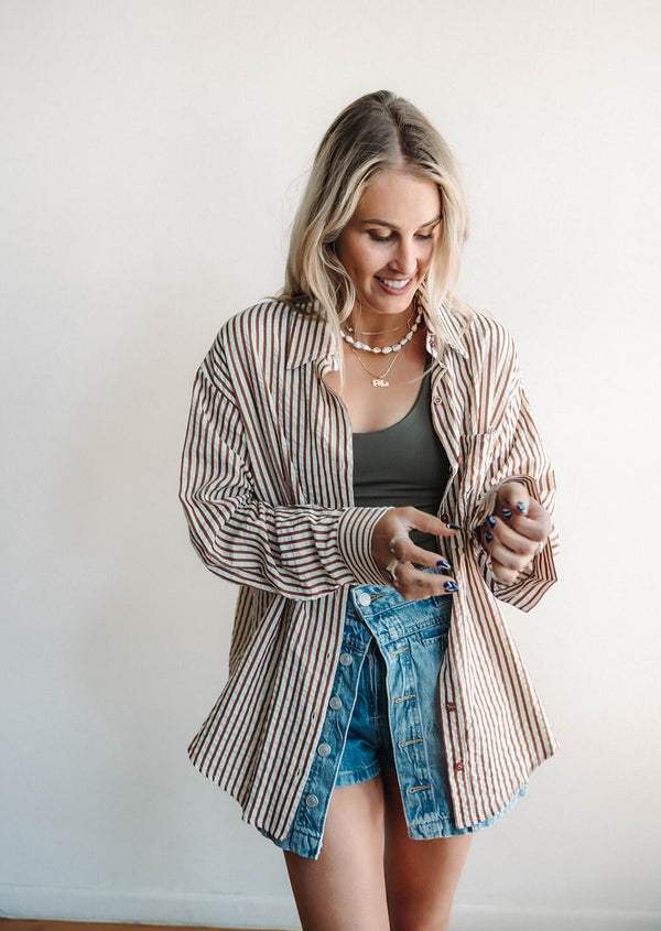 arlo-emory-striped-brown-button-down-collared-shirt-pocket