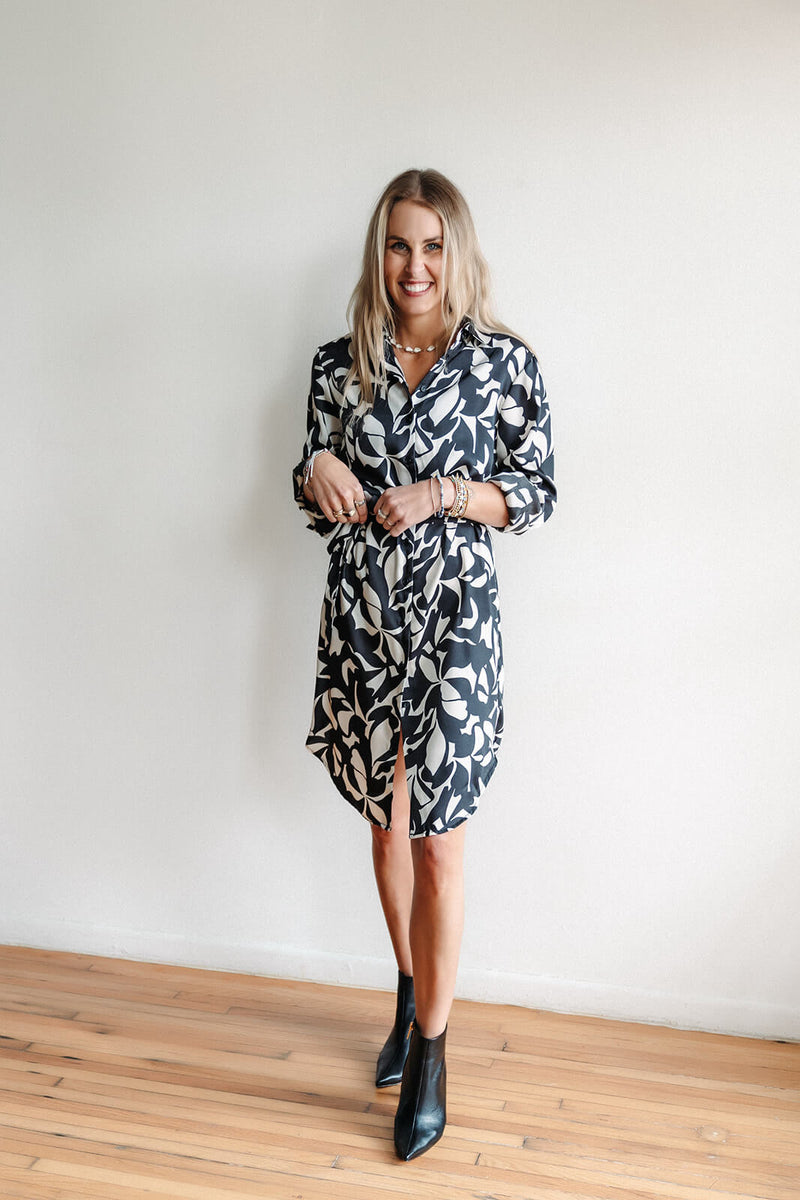 arlo-dex-satin-black-white-floral-printed-wrap-dress