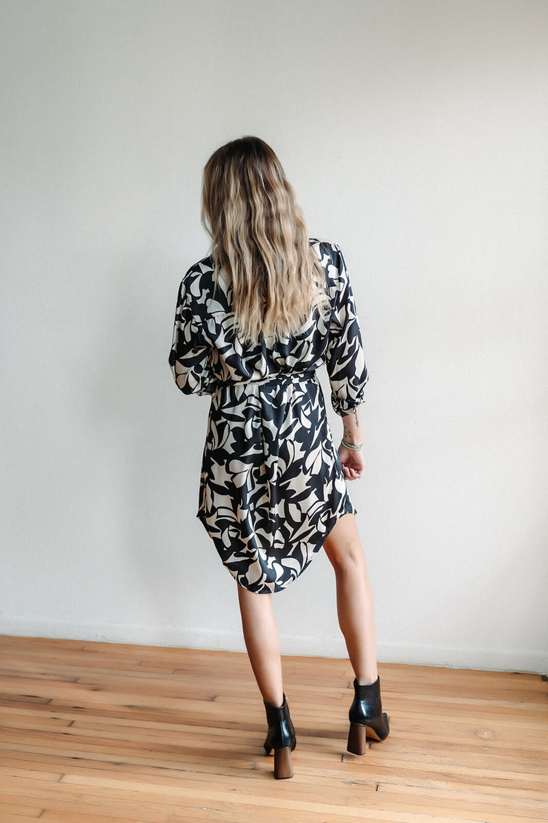 arlo-dex-satin-black-white-floral-printed-wrap-dress