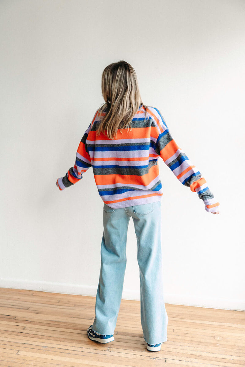 arlo-la-biz-royal-combo-cardi-bold-colorful-stripes