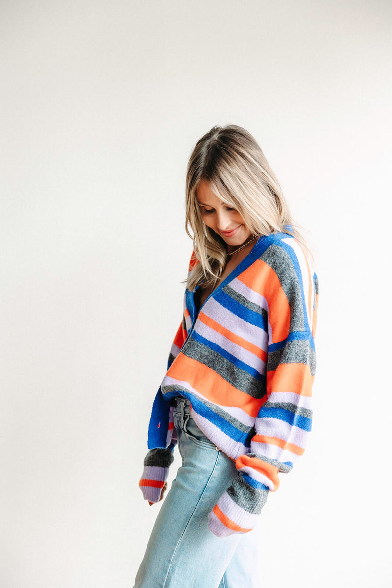 arlo-la-biz-royal-combo-cardi-bold-colorful-stripes