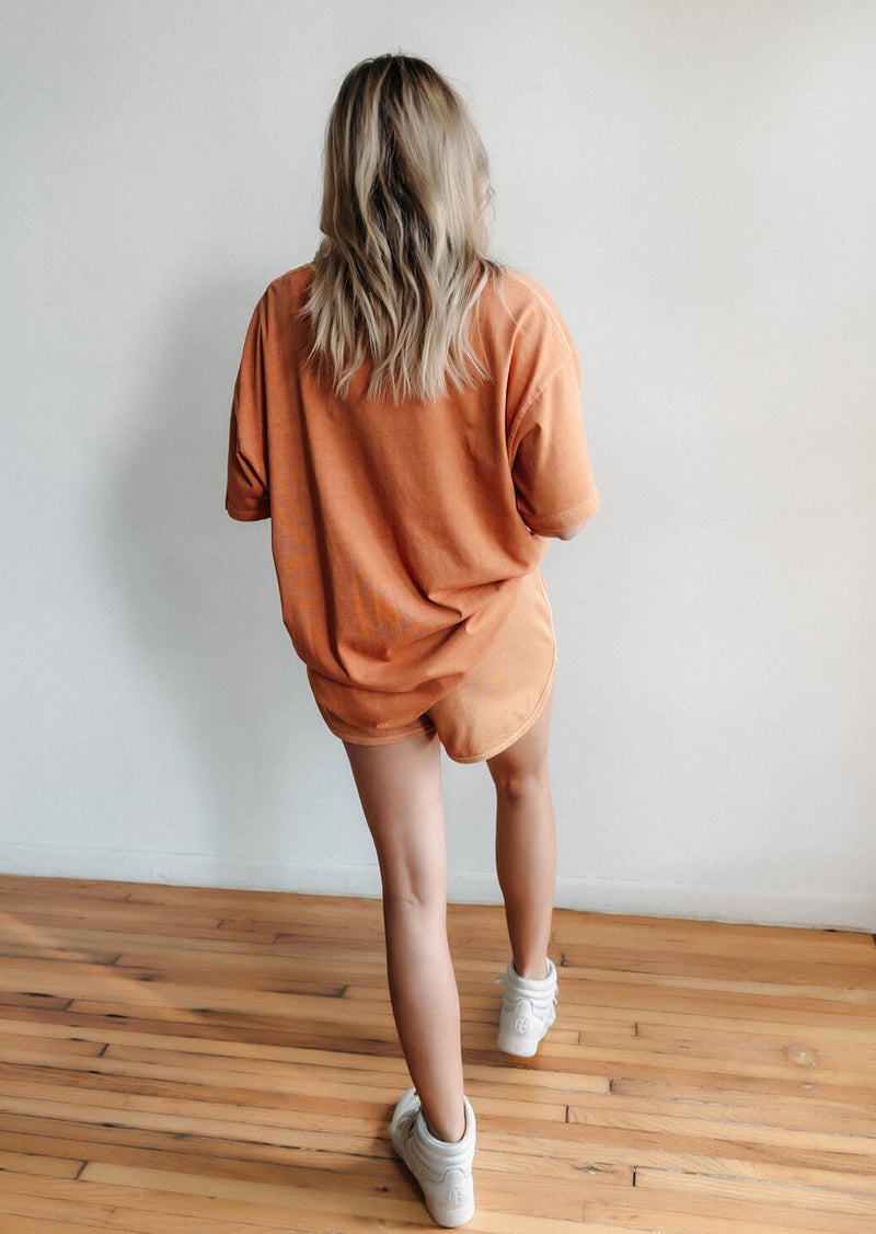 arlo-sunbanked-burnt-orange-elastic-waist-cotton-track-shorts